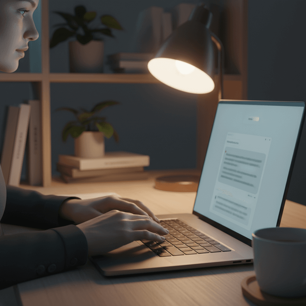 Kontaktformular auf dem Monitor